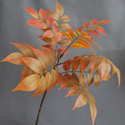29 Inch Artificial Ailanthus Leaf Stems Branches 10 Pcs Fall Decoration Plants