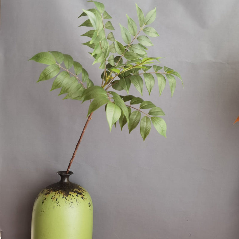 29 Inch Artificial Ailanthus Leaf Stems Branches 10 Pcs Fall Decoration Plants
