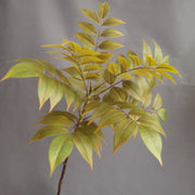 29 Inch Artificial Ailanthus Leaf Stems Branches 10 Pcs Fall Decoration Plants
