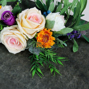 Artificial Flower Aisle Chair Back Decoration Bulk Wedding Ceremony Floral Arrangement