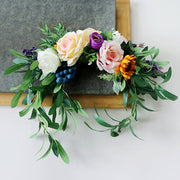 Artificial Flower Aisle Chair Back Decoration Bulk Wedding Ceremony Floral Arrangement