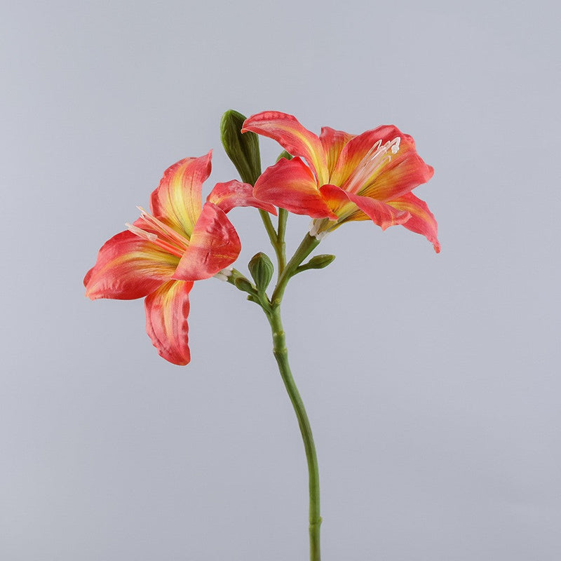 Hemerocallis Fulva Day Lily Artificial Flowers 10 Stems 18 Inch Bulk Wholesale