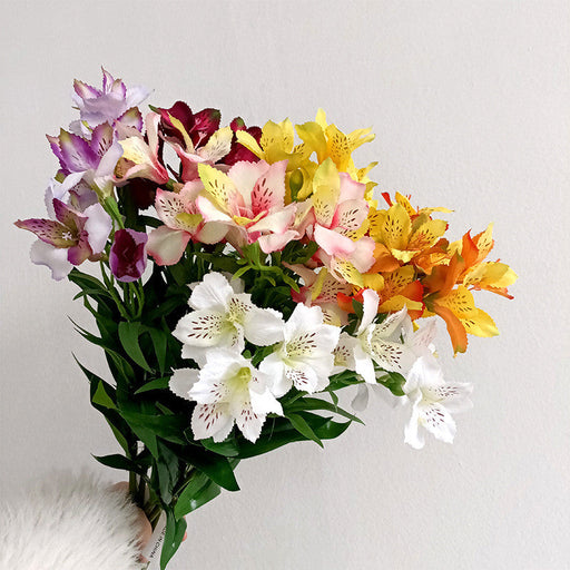 29 Inch Artificial Silk Alstroemeria Stems Bulk Quantity