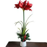 Amaryllis Silk Flower Arrangement Bulk Wholesale Artificial Floral Decor