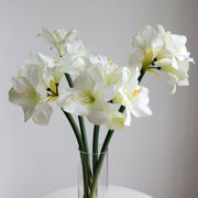 Velvet Amaryllis Stem 24 Inch Artificial Flower Silk Material