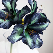 Velvet Amaryllis Stem 24 Inch Artificial Flower Silk Material