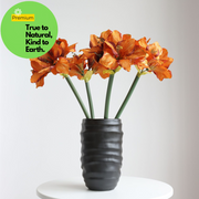 Velvet Amaryllis Stem 24 Inch Artificial Flower Silk Material