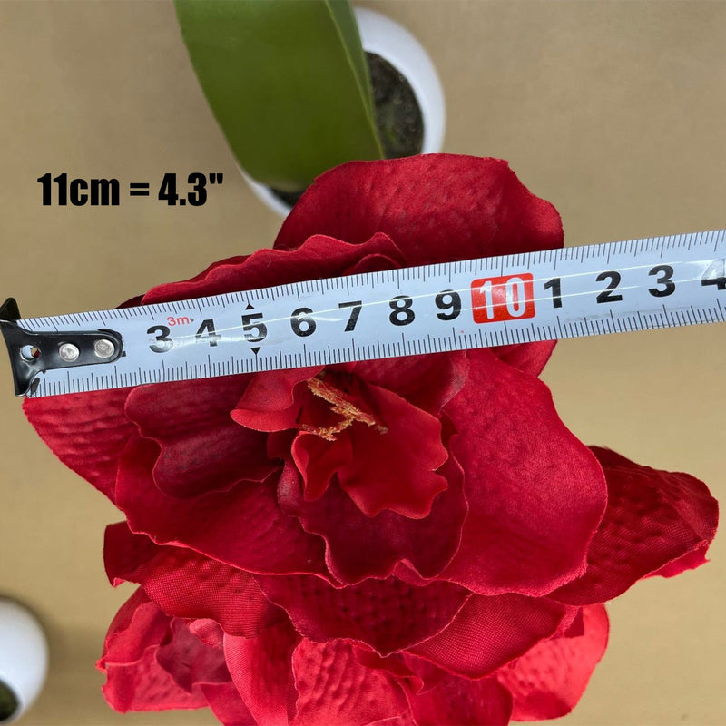 15 Inch Artificial Amaryllis Potted Flowers 1 Pc Holiday Christmas Decoration
