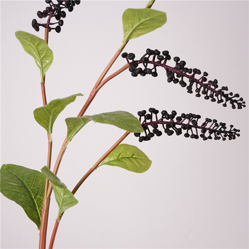 37 Inch Artificial American Pokeweed Branches - 10 Pcs Natural Fall & Winter Stems for Wedding Centerpieces and Home Decor