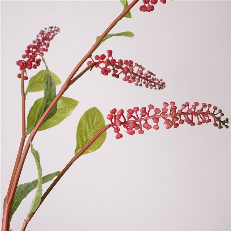 37 Inch Artificial American Pokeweed Branches - 10 Pcs Natural Fall & Winter Stems for Wedding Centerpieces and Home Decor