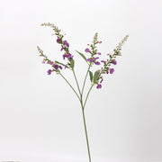 26 Inch Angelonia Stems Spray Violet Purple Silk Artificial Flowers 10 Pcs Bulk