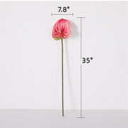 35 Inch Extra Long Anthurium Stems, 10 Pcs Real Touch Artificial Flowers