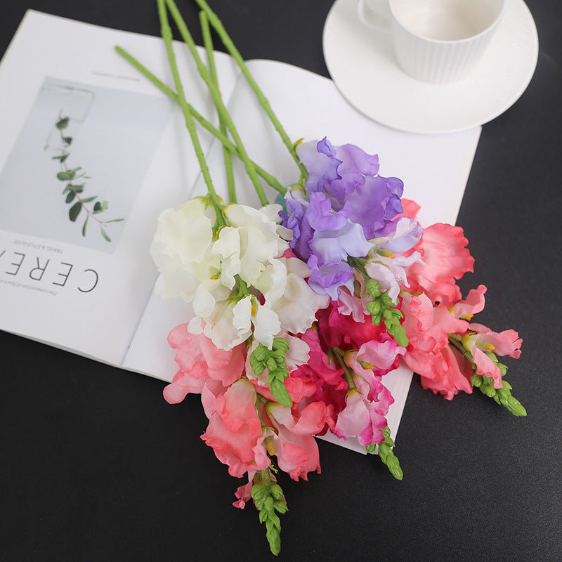 16 Inch Artificial Silk Antirrhinum Flowers Pink 10 Stems Bulk Wholesale