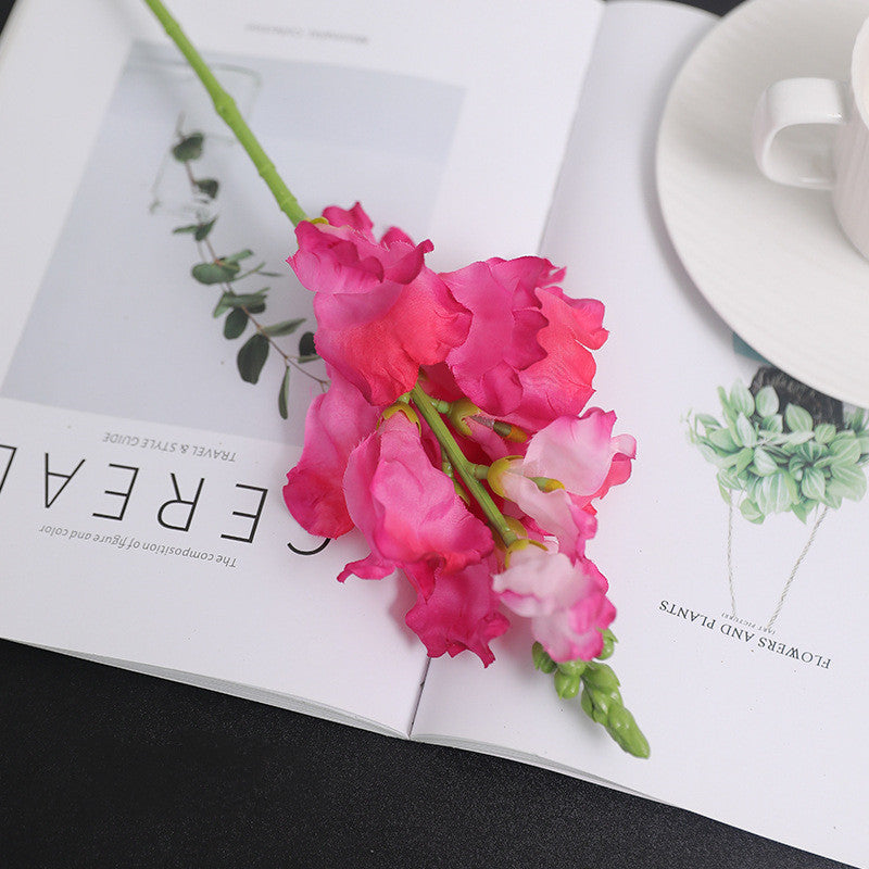 16 Inch Artificial Silk Antirrhinum Flowers Pink 10 Stems Bulk Wholesale