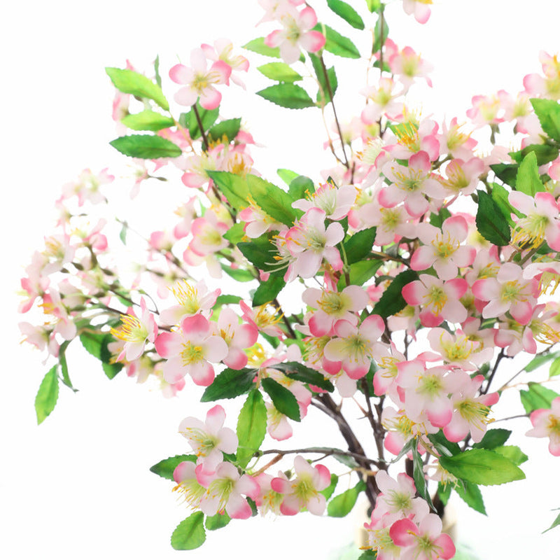 24 Inch Artificial Apple Blossom Spray Stems, 10 Pcs Silk Flower Stems for Floral Arrangements