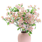 24 Inch Artificial Apple Blossom Spray Stems, 10 Pcs Silk Flower Stems for Floral Arrangements