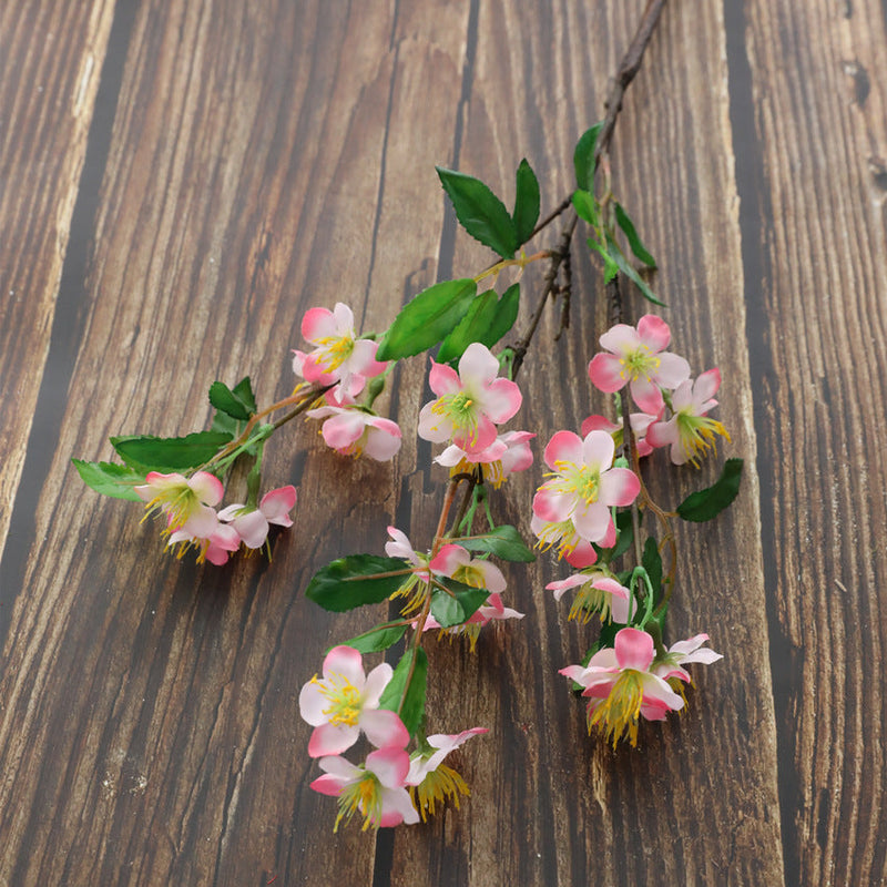 24 Inch Artificial Apple Blossom Spray Stems, 10 Pcs Silk Flower Stems for Floral Arrangements