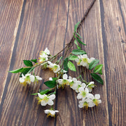 24 Inch Artificial Apple Blossom Spray Stems, 10 Pcs Silk Flower Stems for Floral Arrangements
