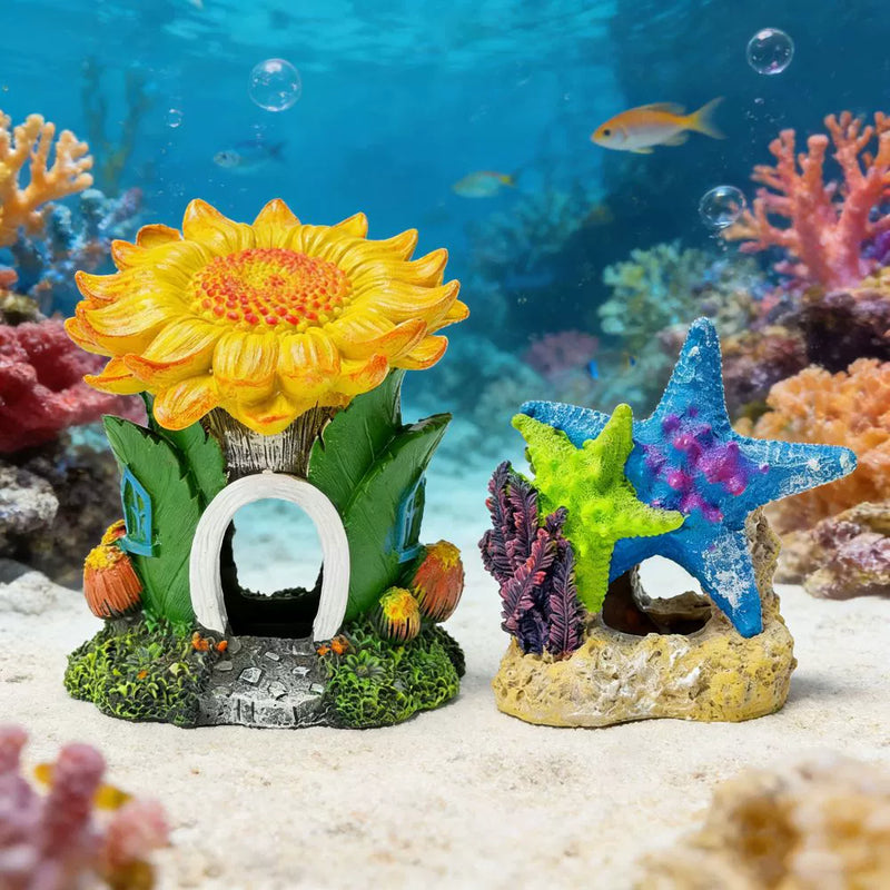 Aquarium Decor Ornaments, Resin Fish Hideout & Tank Landscaping for Commercial Aquariums