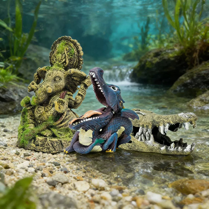 Aquarium Decor Ornaments, Resin Fish Hideout & Tank Landscaping for Commercial Aquariums