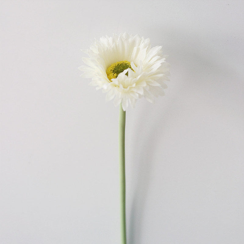 10 Pcs 7.8 Inch Artificial African Gerbera Daisy Stems Silk Flowers Bouquet