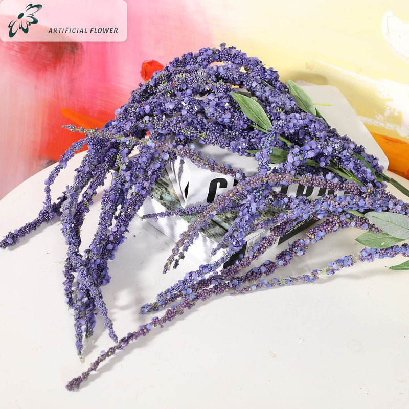 45 Inch Artificial Amaranthus Hanging Spray Stem – Bulk Quantity, Silk Flowers