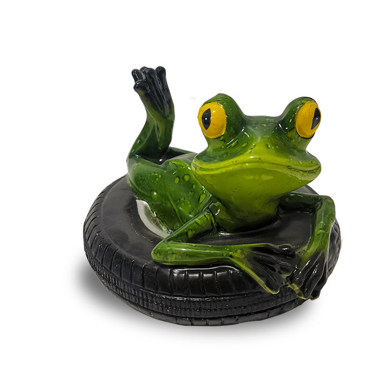 6 Inch Artificial Floating Frog Decorations for Pool Fishing Tank, Bulk Set