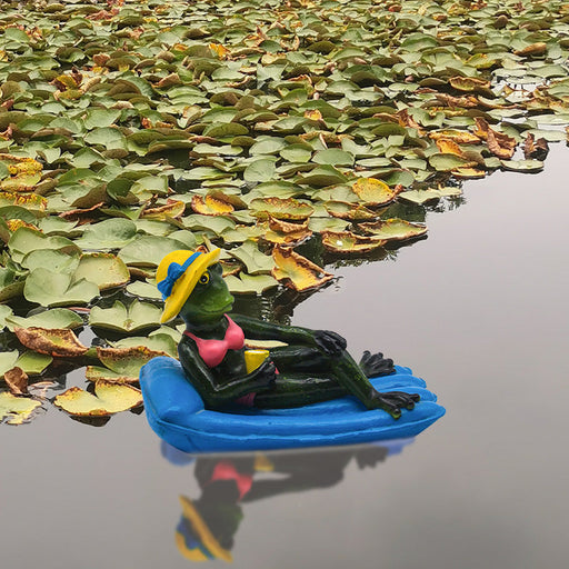 6 Inch Artificial Floating Frog Decorations for Pool Fishing Tank, Bulk Set