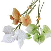 Anthurium Artificial Flowers Bouquet 10 Pcs Real Touch Bulk Wholesale