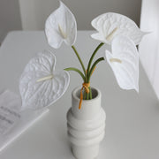 Anthurium Artificial Flowers Bouquet 10 Pcs Real Touch Bulk Wholesale