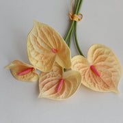 Anthurium Artificial Flowers Bouquet 10 Pcs Real Touch Bulk Wholesale