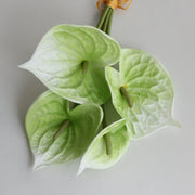 Anthurium Artificial Flowers Bouquet 10 Pcs Real Touch Bulk Wholesale