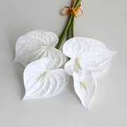 Anthurium Artificial Flowers Bouquet 10 Pcs Real Touch Bulk Wholesale