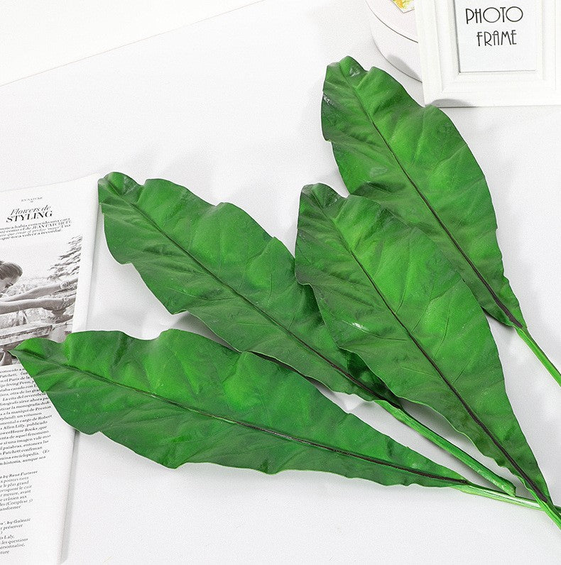 Artificial Apista Banana Leaf Foliage Plant 25 Inch Greenery Bulk Quantity