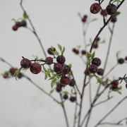 28 Inch Artificial Mini Apple Stems Branches Bulk 10 Pcs Silk Fruit Stems