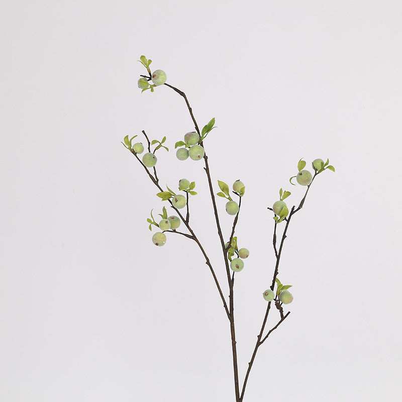 28 Inch Artificial Mini Apple Stems Branches Bulk 10 Pcs Silk Fruit Stems