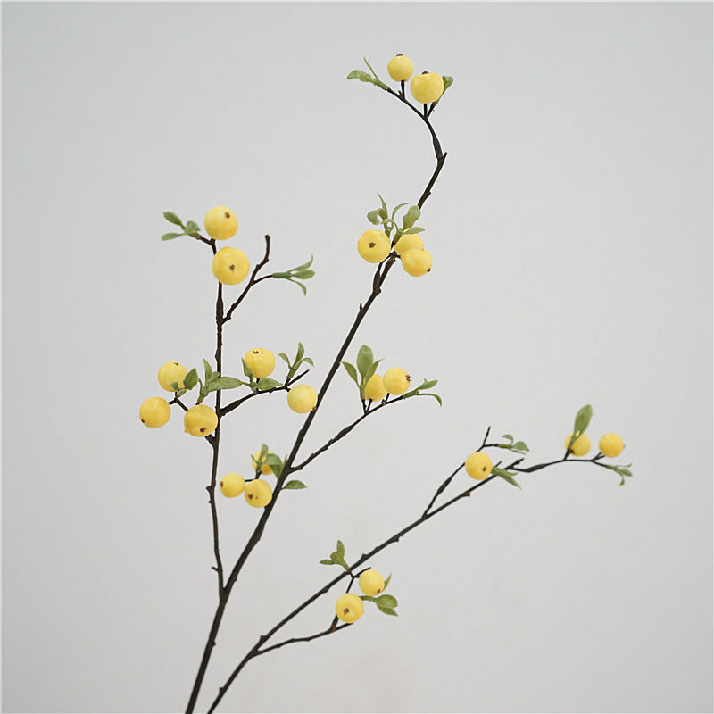 28 Inch Artificial Mini Apple Stems Branches Bulk 10 Pcs Silk Fruit Stems