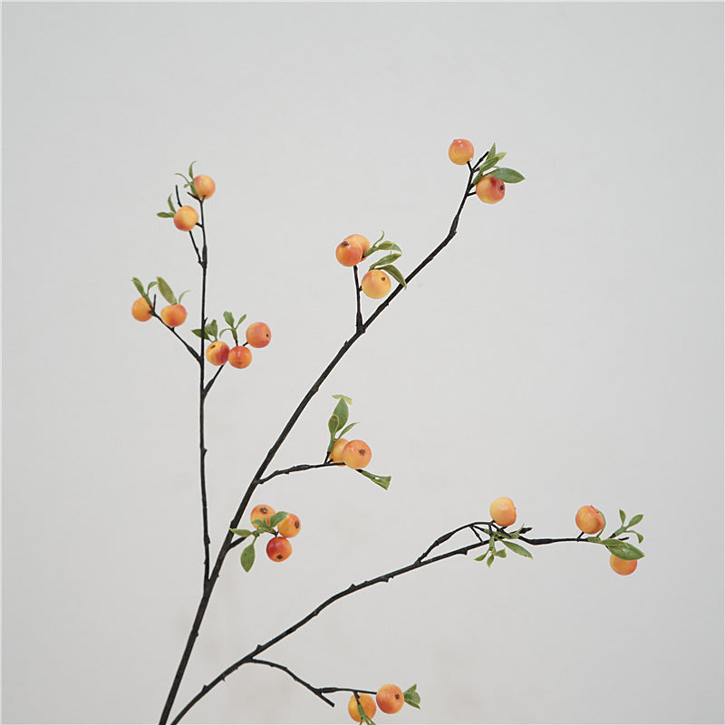 28 Inch Artificial Mini Apple Stems Branches Bulk 10 Pcs Silk Fruit Stems