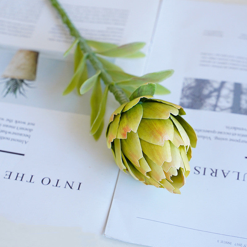 22 Inch Faux Artichoke Fruit Stem Bulk Quantity Artificial Plant Decor