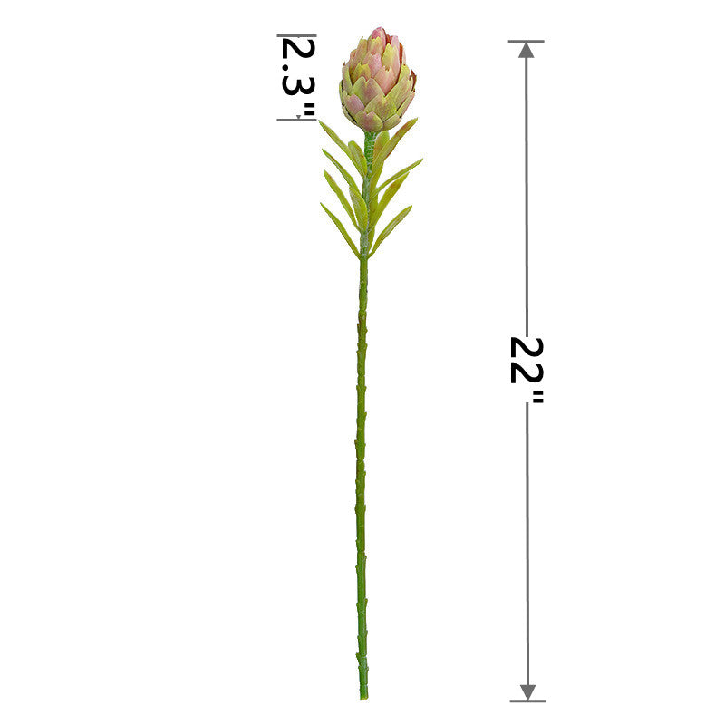 22 Inch Faux Artichoke Fruit Stem Bulk Quantity Artificial Plant Decor