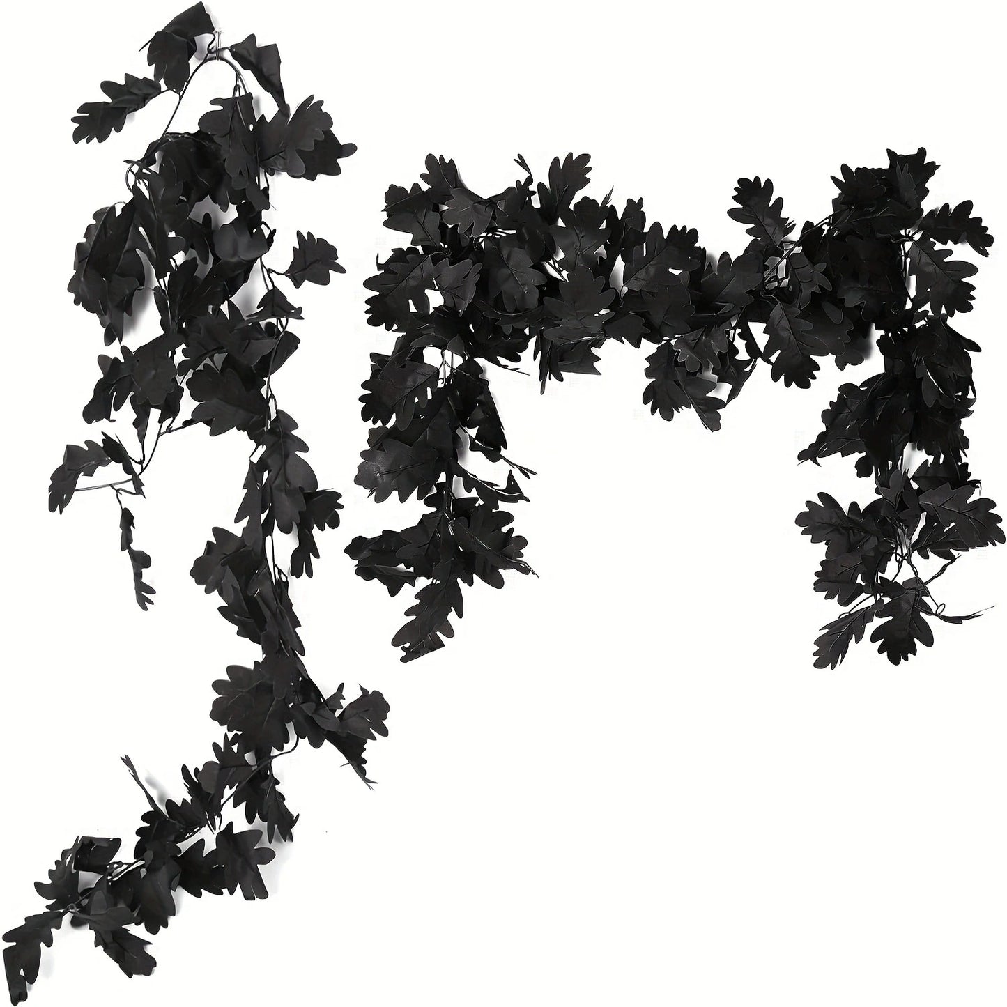 2PCS- 96.45 Inch Artificial Autumn Chrysanthemum Leaf Vine - Fake Garland for Halloween, Christmas Home & Window Decoration