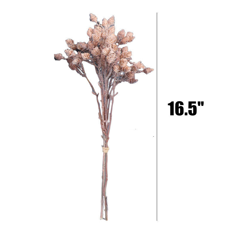 16.5 Inch Artificial Autumn Pine Cone Branches 10 Pcs Realistic Fall Winter Foliage for Thanksgiving Christmas Decor