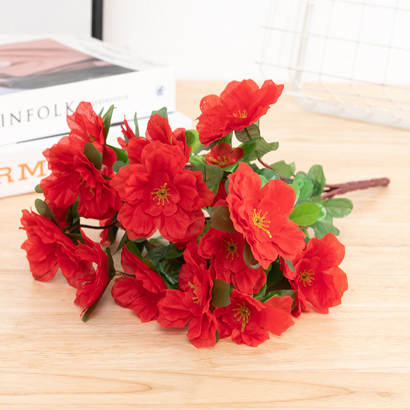 15.7 Inch Large Azalea Bush Silk Artificial Flowers UV Resistant for Outdoors Bulk Quantity