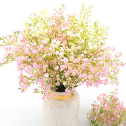 Artificial Baby's Breath Flowers Bulk, 10 Pcs, White Silk Floral Stems for Wedding Party Decor
