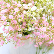 Artificial Baby's Breath Flowers Bulk, 10 Pcs, White Silk Floral Stems for Wedding Party Decor