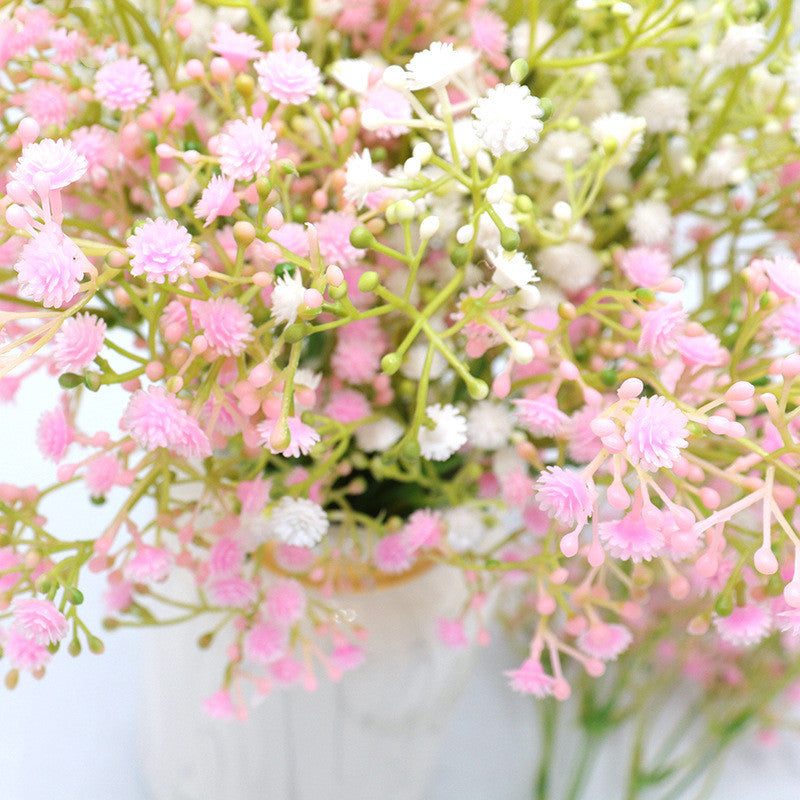 Artificial Baby's Breath Flowers Bulk, 10 Pcs, White Silk Floral Stems for Wedding Party Decor
