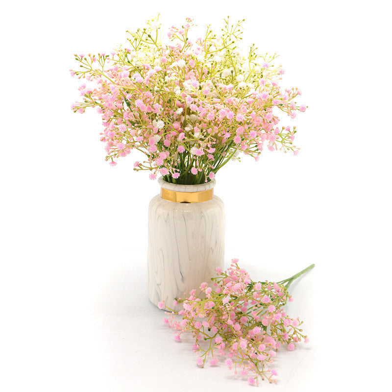 Artificial Baby's Breath Flowers Bulk, 10 Pcs, White Silk Floral Stems for Wedding Party Decor