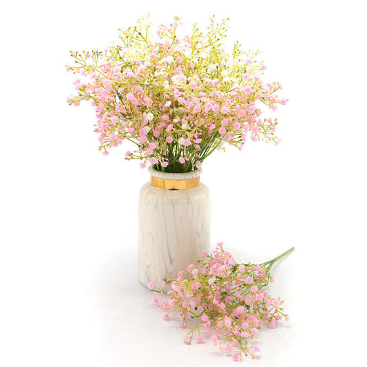 Artificial Baby's Breath Flowers Bulk, 10 Pcs, White Silk Floral Stems for Wedding Party Decor