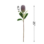 Artificial Banksia Protea Flower Stem 25 Inch 10 Pcs Silk Bulk Wholesale