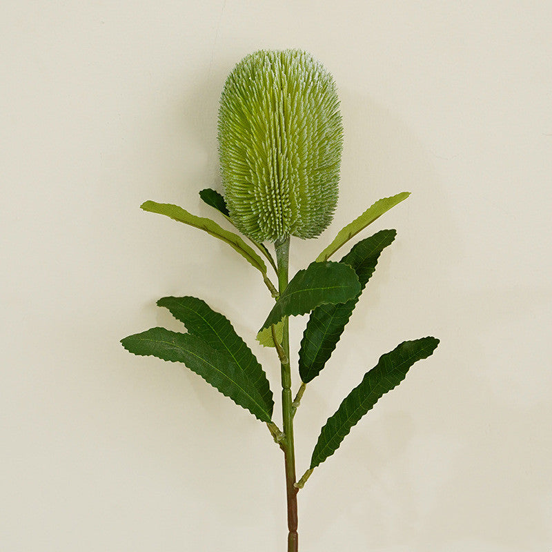 Artificial Banksia Protea Flower Stem 25 Inch 10 Pcs Silk Bulk Wholesale